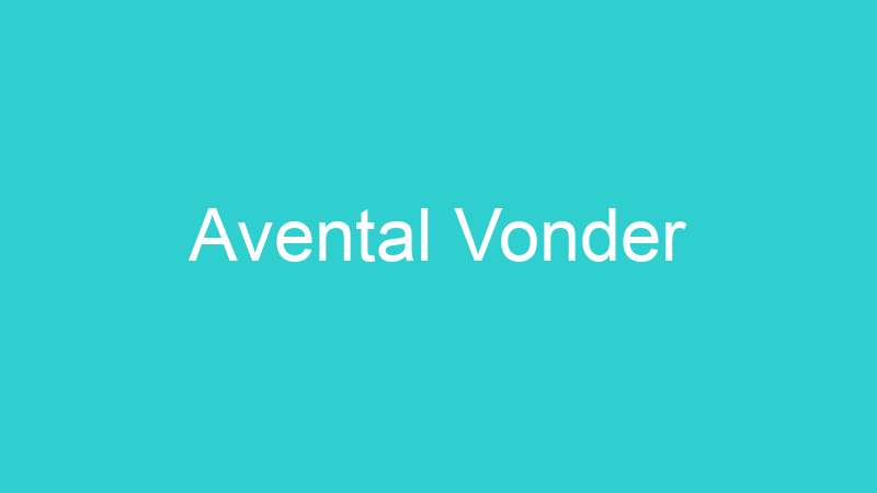Avental Vonder