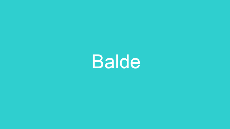 Balde