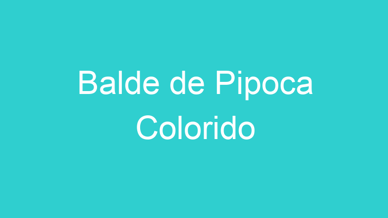 Balde de Pipoca Colorido