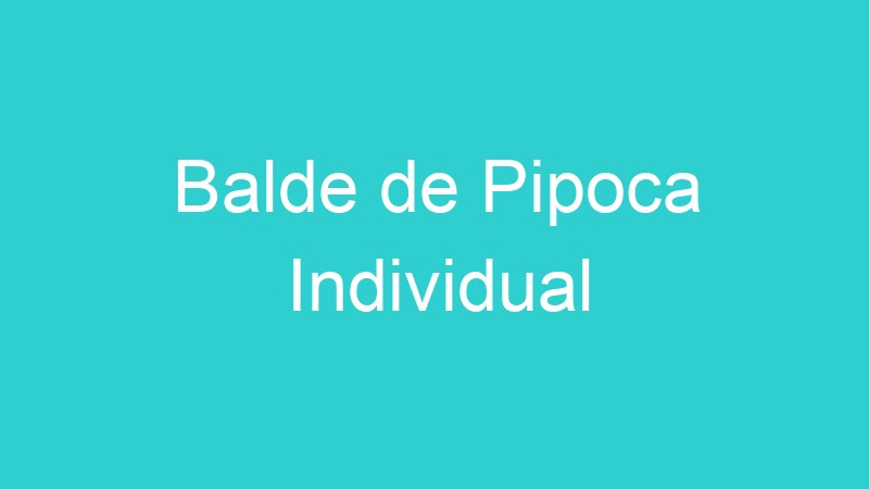 Balde de Pipoca Individual