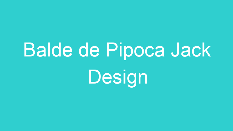 Balde de Pipoca Jack Design