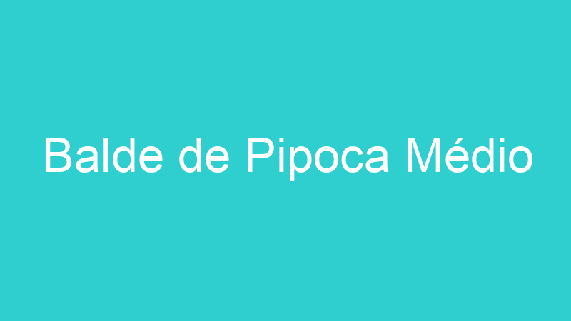 Balde de Pipoca Médio