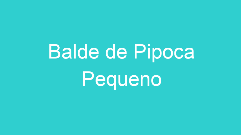 Balde de Pipoca Pequeno