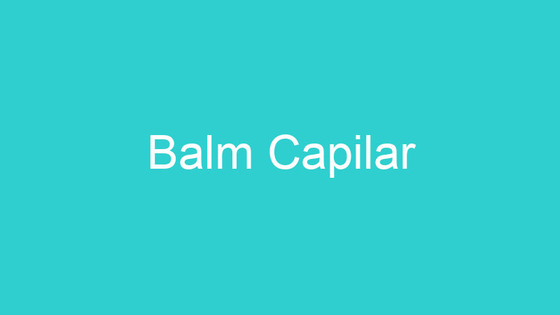 Balm Capilar
