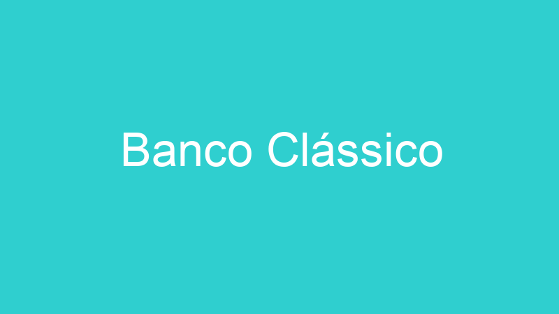 Banco Clássico