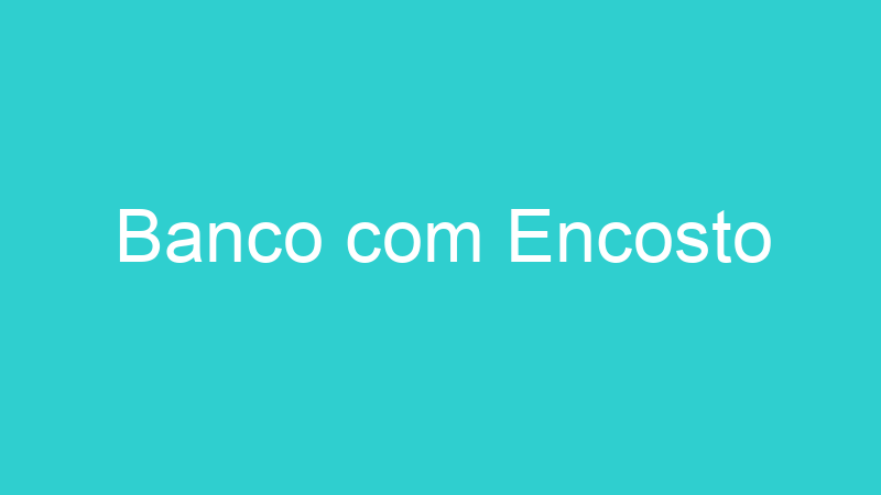 Banco com Encosto