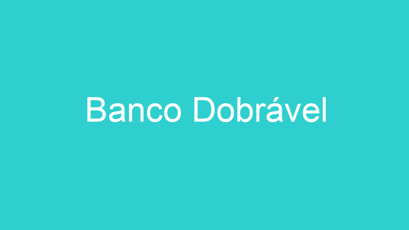 Banco Dobrável
