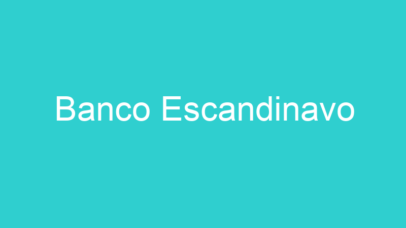 Banco Escandinavo