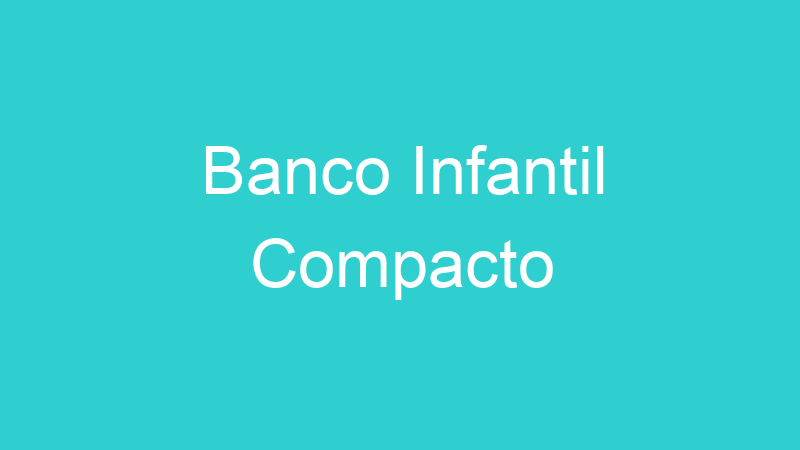 Banco Infantil Compacto