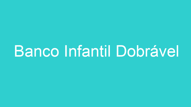 Banco Infantil Dobrável