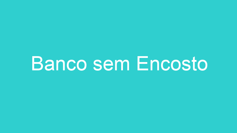 Banco sem Encosto