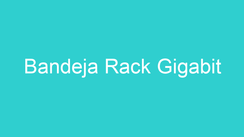 Bandeja Rack Gigabit