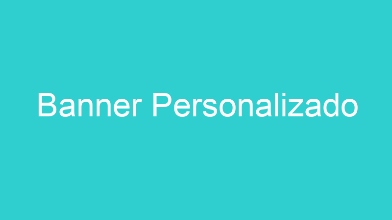 Banner Personalizado