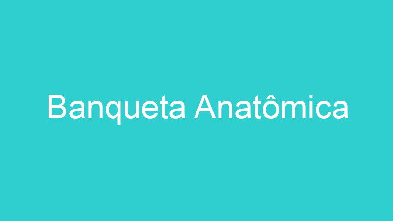 Banqueta Anatômica