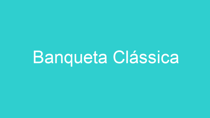 Banqueta Clássica