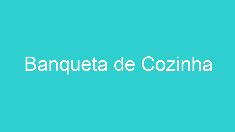 Banqueta de Cozinha