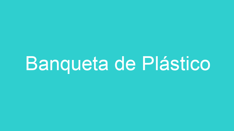 Banqueta de Plástico