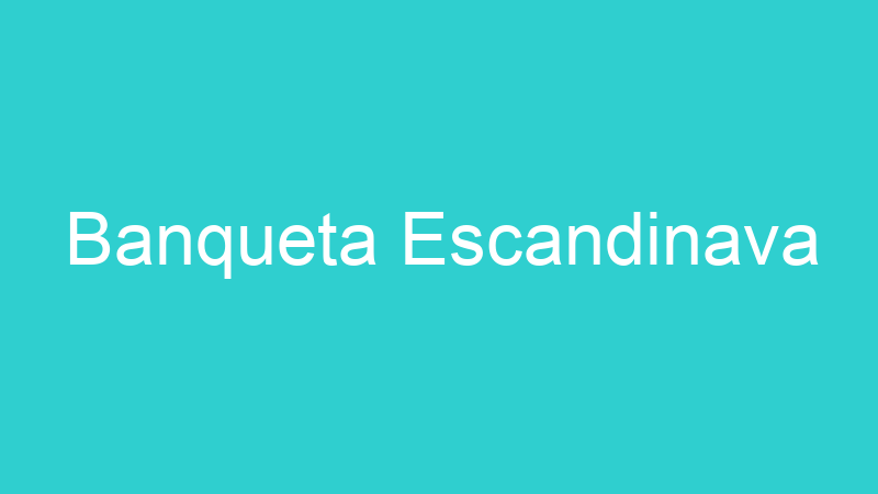Banqueta Escandinava