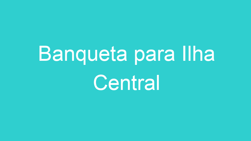 Banqueta para Ilha Central