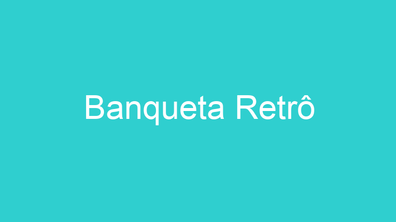 Banqueta Retrô