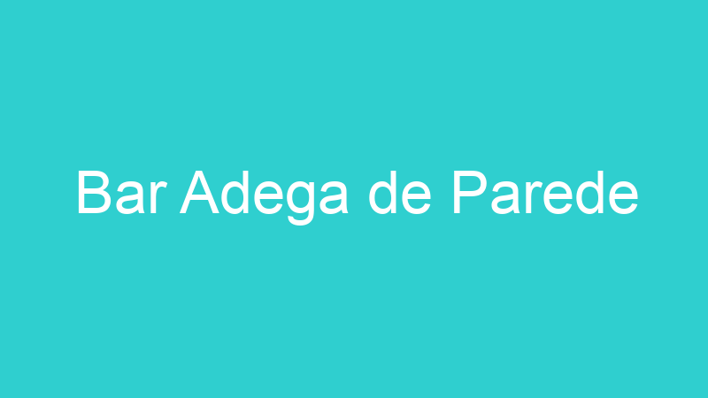 Bar Adega de Parede