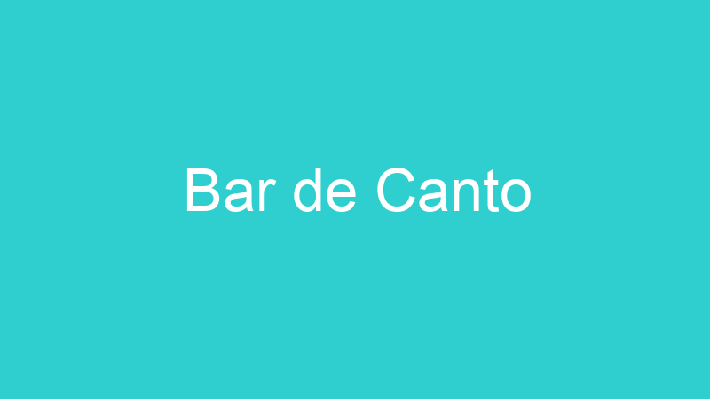Bar de Canto