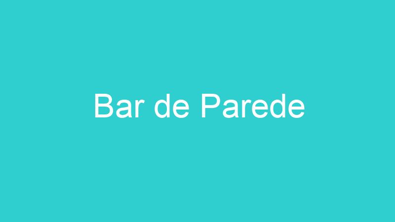 Bar de Parede