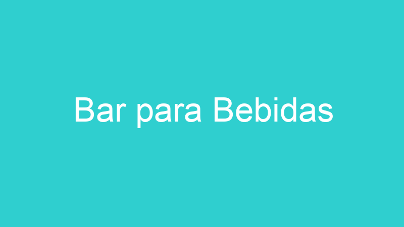 Bar para Bebidas