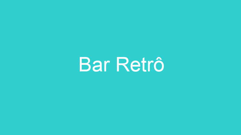 Bar Retrô