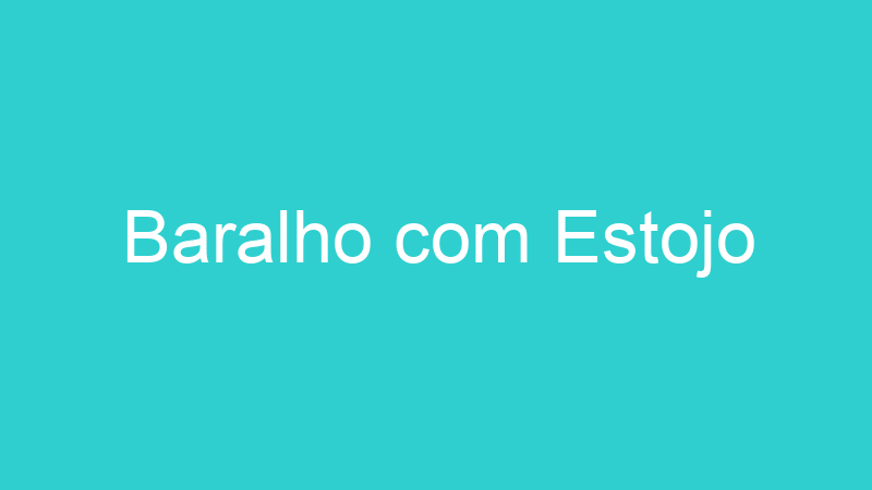 Baralho com Estojo