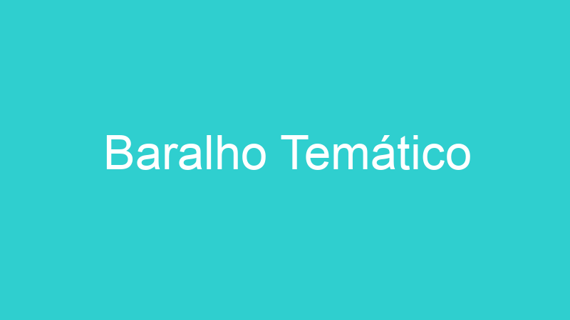 Baralho Temático
