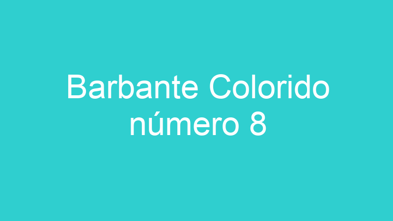 Barbante Colorido número 8