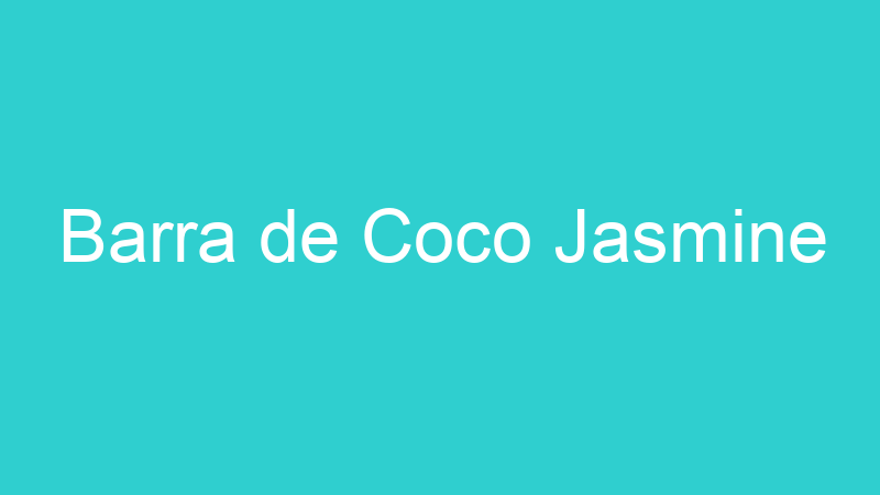 Barra de Coco Jasmine