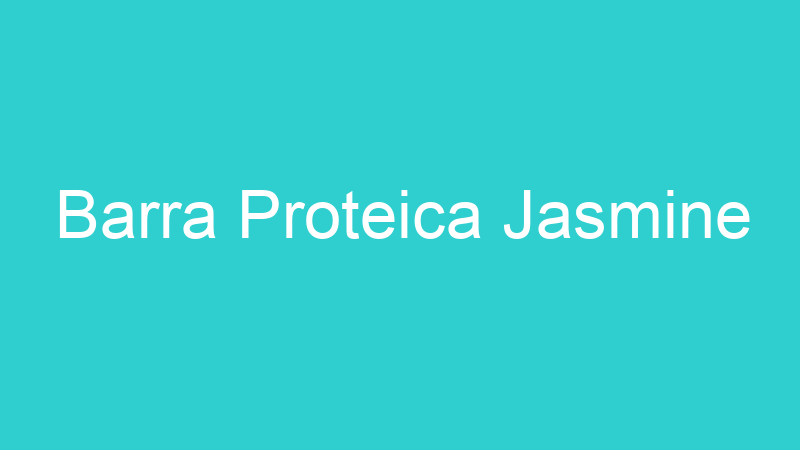 Barra Proteica Jasmine