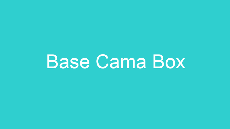 Base Cama Box