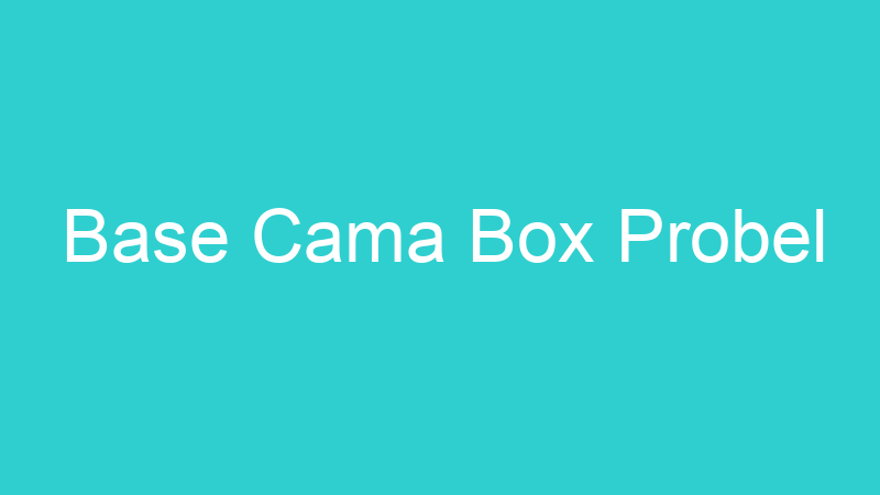Base Cama Box Probel