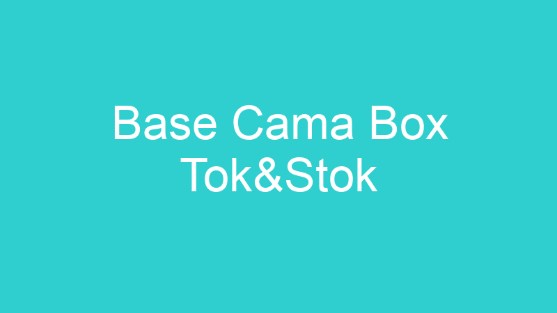 Base Cama Box Tok&Stok