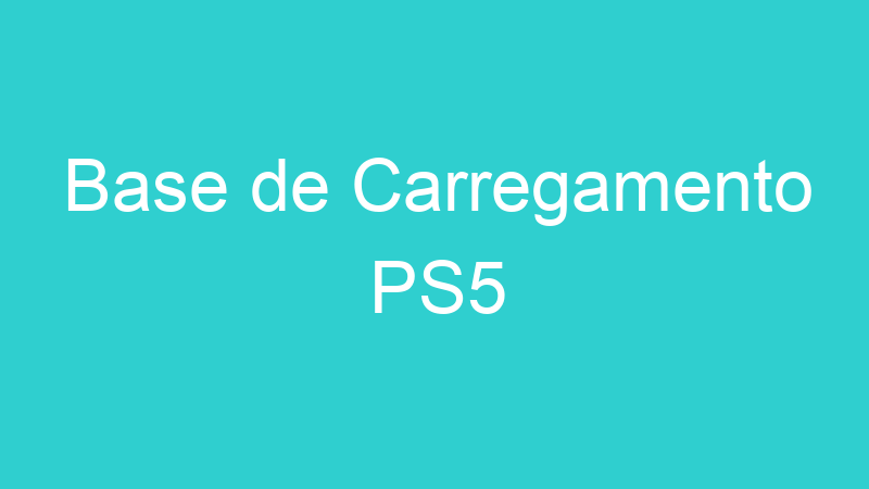Base de Carregamento PS5