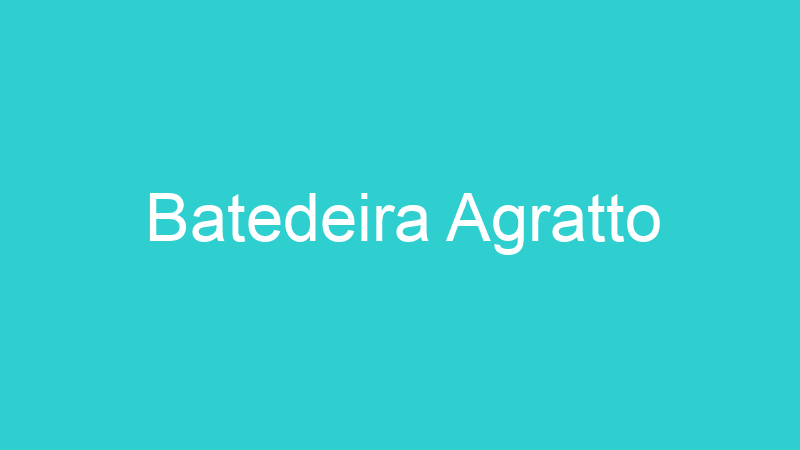 Batedeira Agratto