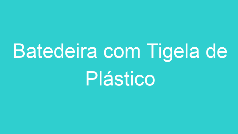 Batedeira com Tigela de Plástico