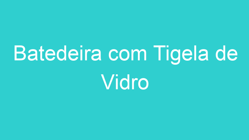 Batedeira com Tigela de Vidro