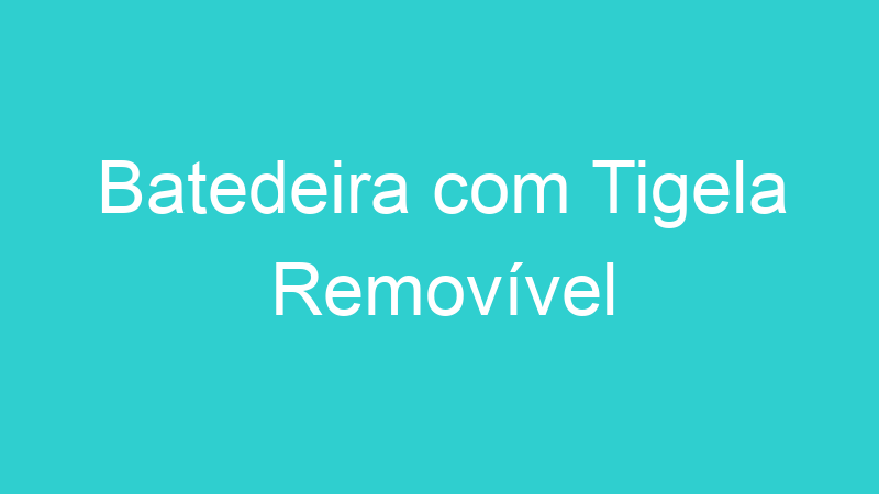 Batedeira com Tigela Removível