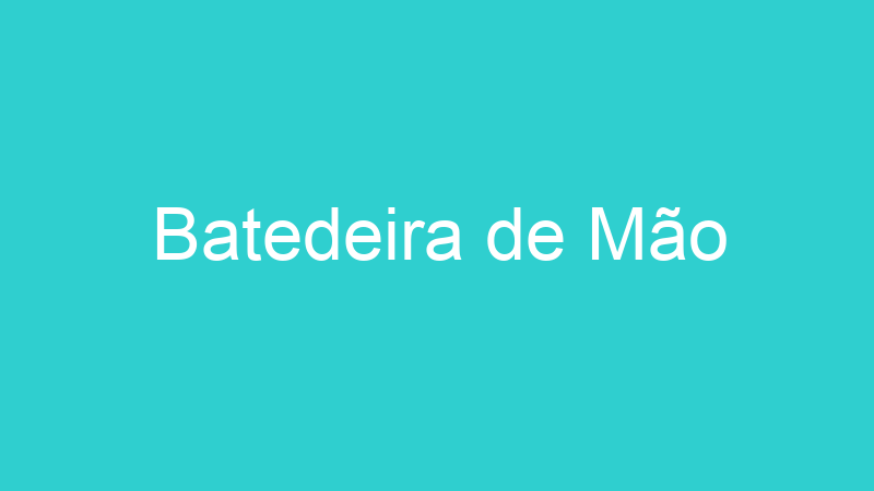 Batedeira de Mão