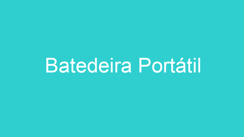 Batedeira Portátil