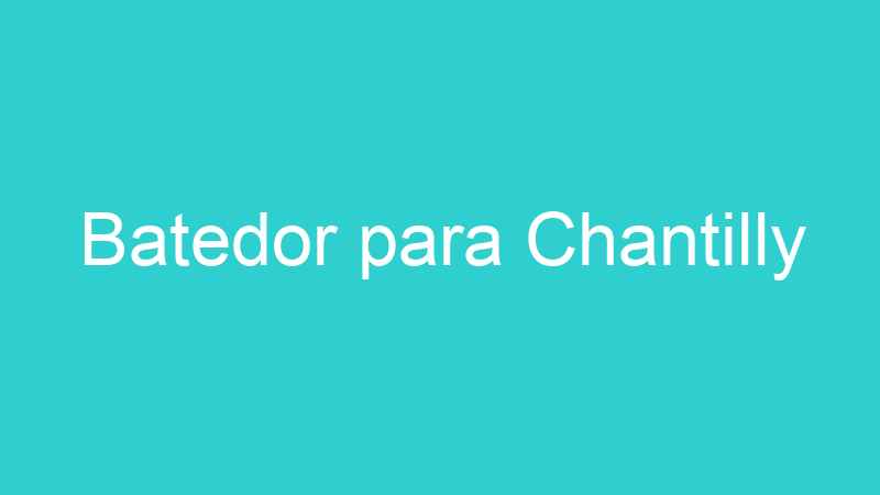 Batedor para Chantilly