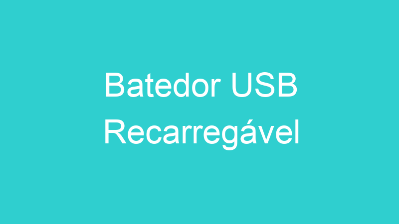 Batedor USB Recarregável