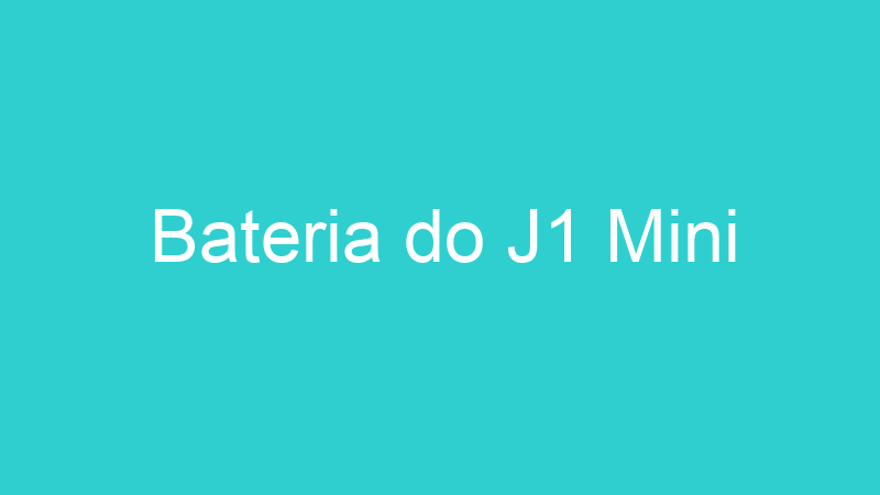 Bateria do J1 Mini