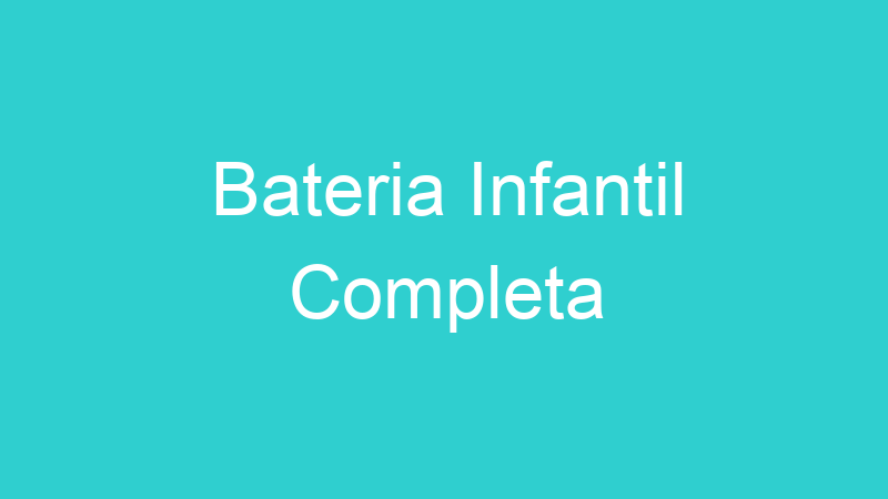 Bateria Infantil Completa