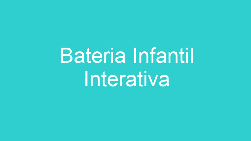 Bateria Infantil Interativa