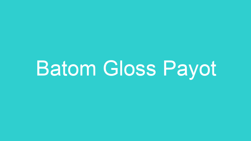 Batom Gloss Payot
